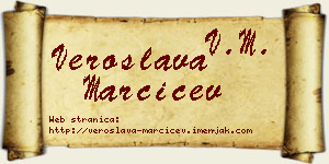 Veroslava Marčićev vizit kartica